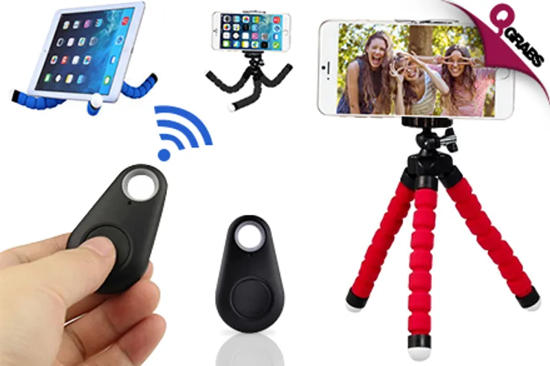 From QR25 Click Away with a Bluetooth Smart Tracker with or without a Flexible Tripod! (Up to QR84 Value)